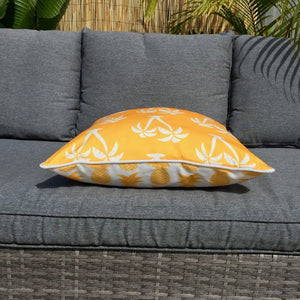 Yellow Palmapple Outdoor Cushion Cover 60 x 60cm