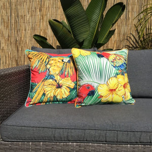 Parrot Red Face Outdoor Cushion Cover 45 x 45cm