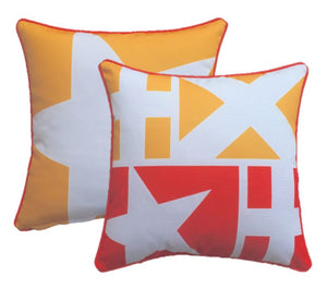 Star Yellow Outdoor Cushion Cover 45 x 45cm