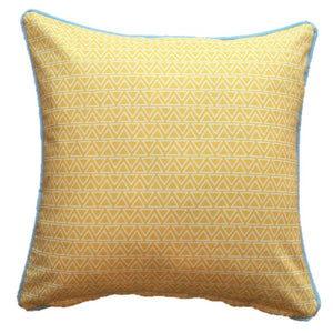 Yellow Mini Chevron Outdoor Cushion Cover 45 x 45cm