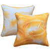 Yellow Palm Leaves Outdoor Cushion Cover 45 x 45cm