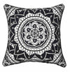 Black Mandala Outdoor Cushion Cover 45 x 45cm