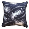 Black Palm Leaves Outdoor Cushion Cover 45 x 45cm