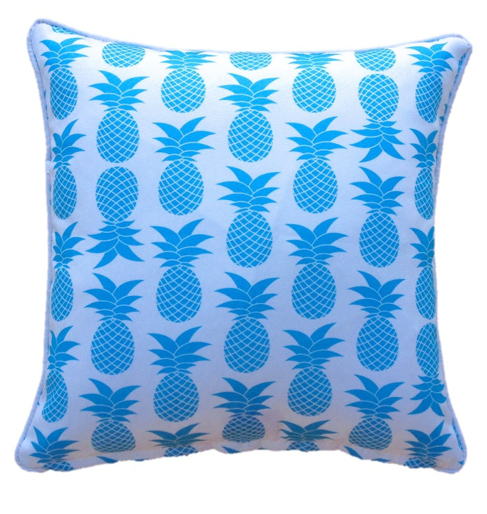 Blue Palmapple Outdoor Cushion Cover 60 x 60cm