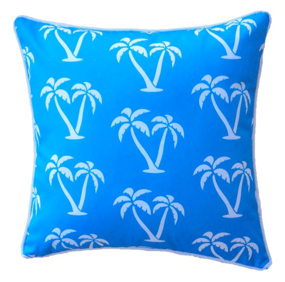 Blue Palmapple Outdoor Cushion Cover 60 x 60cm
