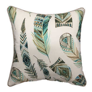 Boho Feather Outdoor Cushion Cover 45 x 45cm
