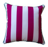 Pink Aqua Stripe Outdoor Cushion Cover 45 x 45cm
