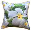 Frangipani White Outdoor Cushion Cover 45 x 45cm