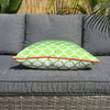 Lime Green Fishscale Outdoor Cushion Cover 45 x 45cm