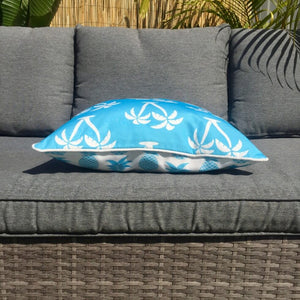 Blue Palmapple Outdoor Cushion Cover 45 x 45cm