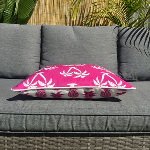 Pink Palmapple Outdoor Cushion Cover 45 x 45cm