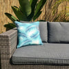 Turq Palm Leaves Outdoor Cushion Cover 45 x 45cm