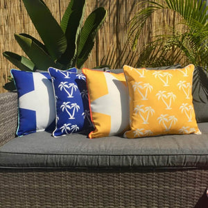 Mykonos Blue Palmapple Outdoor Cushion Cover 45 x 45cm
