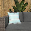 Mint Taupe Resort Stripe Outdoor Cushion Cover 45 x 45cm