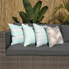 Mint Taupe Palm Leaves Outdoor Cushion Cover 45 x 45cm