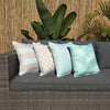 Mint Taupe Resort Stripe Outdoor Cushion Cover 45 x 45cm
