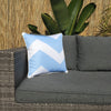 Chevron Blue Grey Outdoor Cushion Cover 45 x 45cm