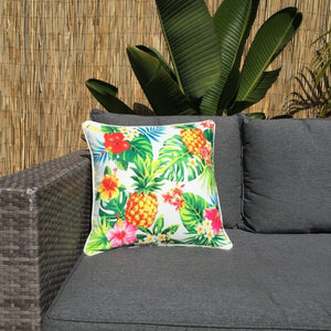 Tropicana White Outdoor Cushion Cover 45 x 45cm