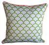Lime Green Fishscale Outdoor Cushion Cover 45 x 45cm