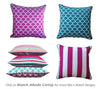 Pink Aqua Resort Stripe Outdoor Cushion Cover 45 x 45cm
